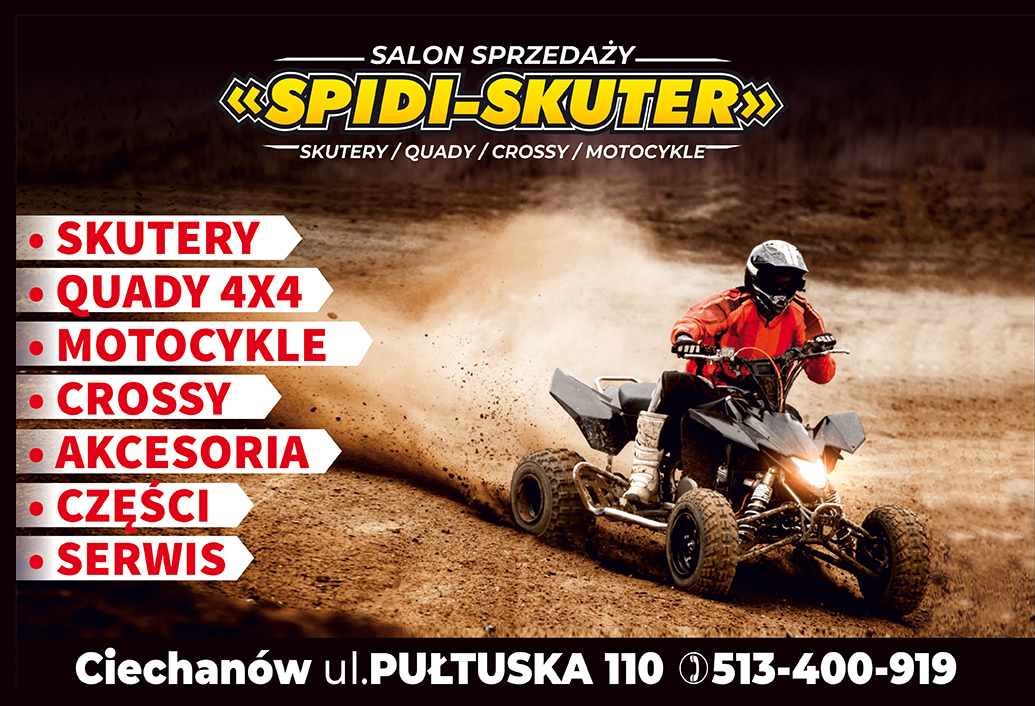 SPIDI-SKUTER PIOTR URBANOWSKI - quady - serwis CIECHANÓW quady - serwis CIECHANÓW